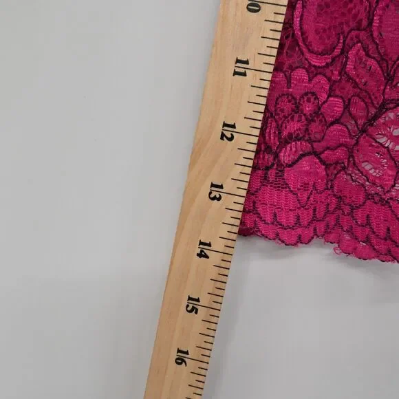 MONIQUE LHUILLIER Dress Sz 6 Pink Lace Sheath Floral Overlay Scalloped Cocktail - Picture 13 of 13